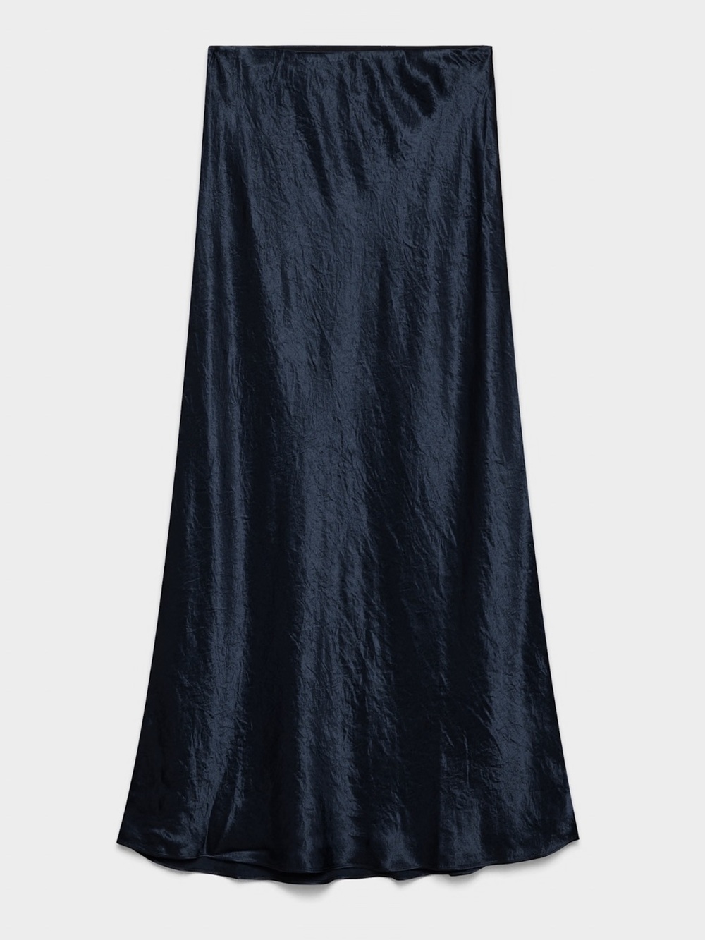Aritzia Babaton Slip Satin Maxi Skirt - Navy/Admiral